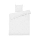Fehér egyszemélyes pamut-perkál ágyneműhuzat 140x200 cm Daisy – JUNA