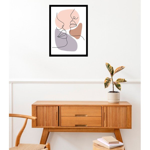 Poszter 29x41 cm Woman Face Line – Veronika Boulová-image-1