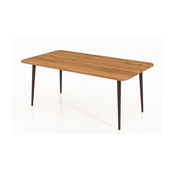 Natúr színű tölgyfa dohányzóasztal 60x110 cm Kula – The Beds-image-3