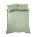 Zöld kétszemélyes-hosszabbított krepp ágyneműhuzat 230x220 cm Heatset Wave – Catherine Lansfield
