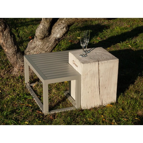 Ecotop fehér kerti tárolóasztal, 35 x 35 cm - Ezeis-image-4