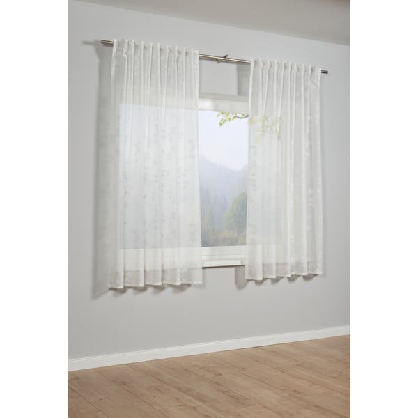 Fehér átlátszó függöny 175x140 cm - Gardinia-image-1