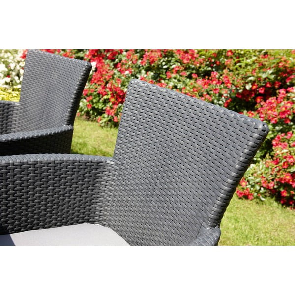 Sötétszürke műanyag kerti fotel Lowa – Keter-image-4