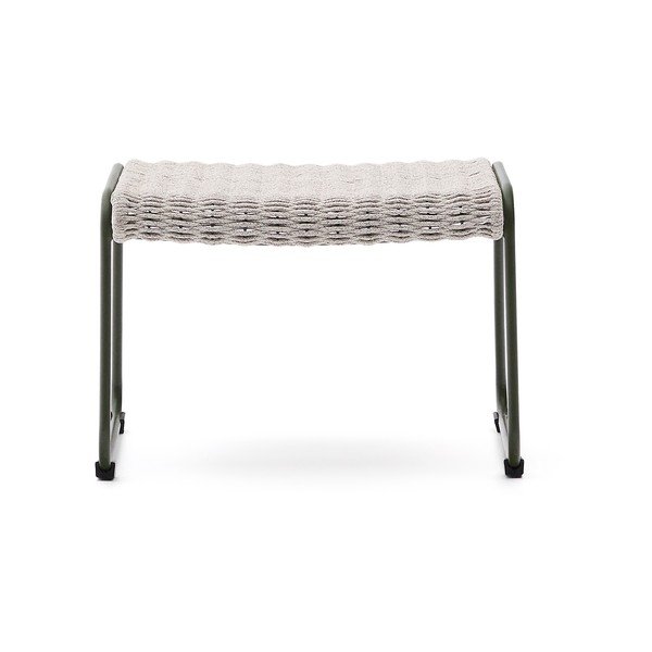 Szürkészöld kerti puff Maurina – Kave Home-image-2