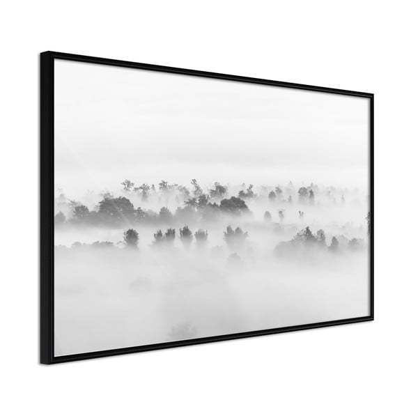 Fog Over the Forest poszter keretben, 30 x 20 cm - Artgeist