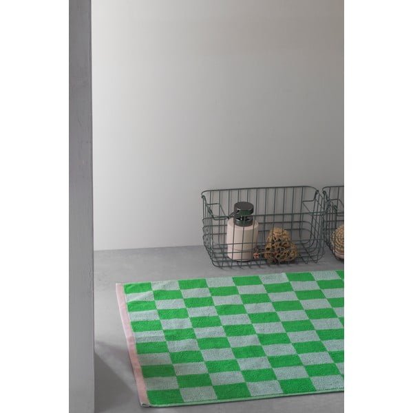 Zöld bio pamut fürdőszobai kilépő 50x80 cm Retro – Mette Ditmer Denmark-image-1