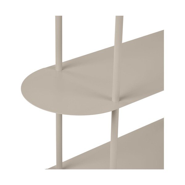 Bézs fém polcos állvány 90x150x31 cm Rieti – House Nordic-image-3