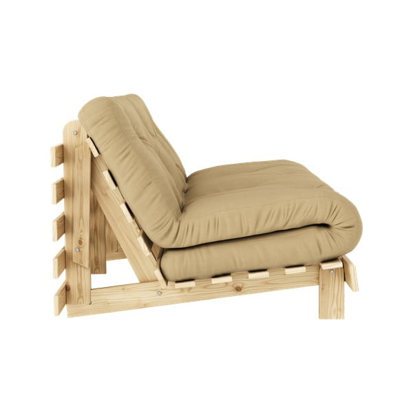 Sárga kinyitható kanapé 160 cm Roots - Karup Design-image-4