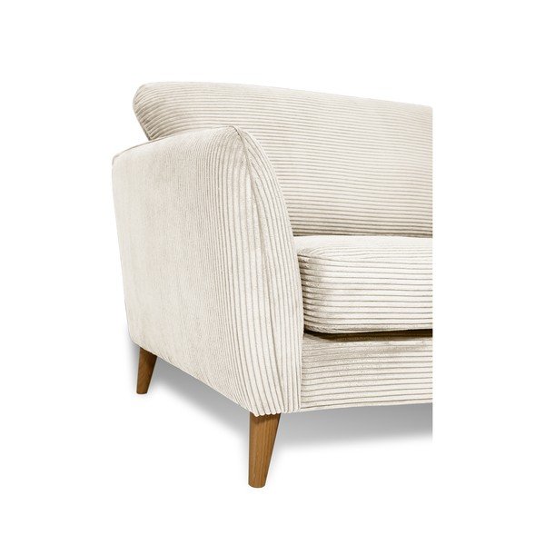 Fehér kordbársony kanapé 206 cm Paris – Scandic-image-4