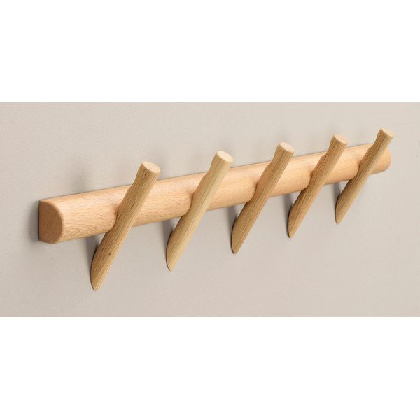 Natúr színű tölgyfa fali fogas Hillmond – Rowico-image-2