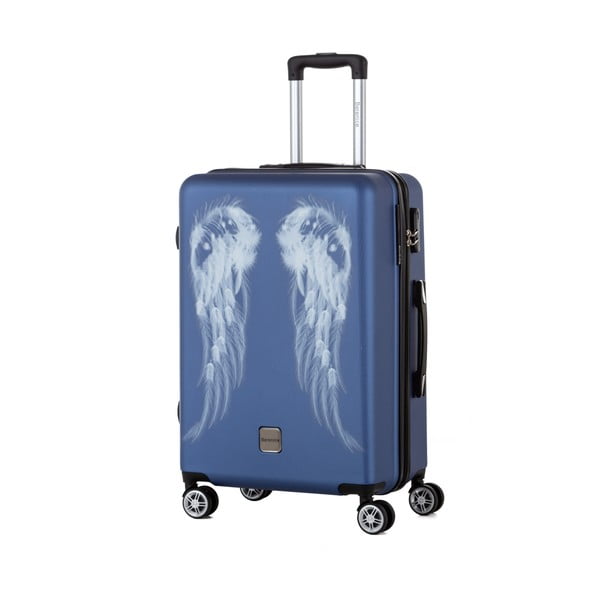 Wings kék bőrönd, 71 l - Berenice
