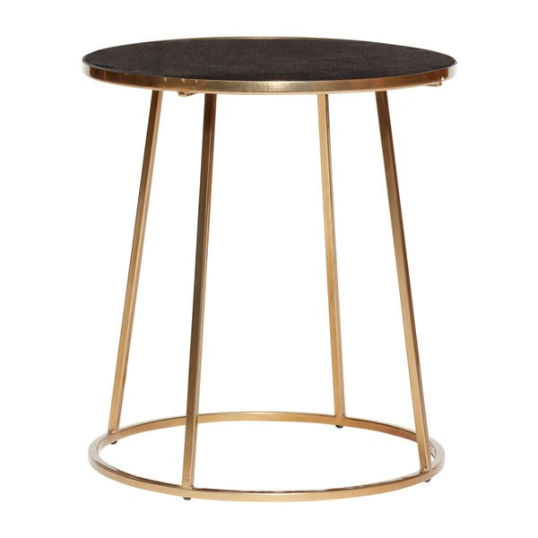 Dana kisasztal fekete márvány asztallappal és aranyszínű lábakkal - Hübsch