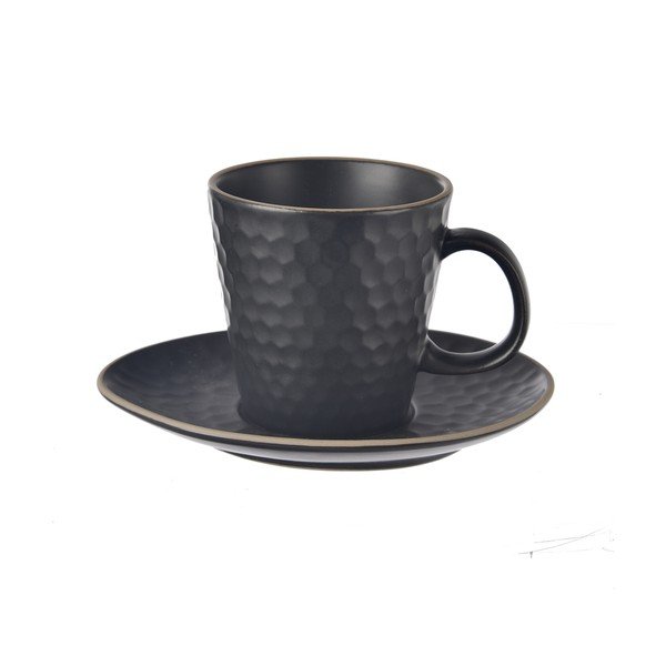 Fekete kerámia csésze cappucinóhoz 250 ml Tea Time – Orion