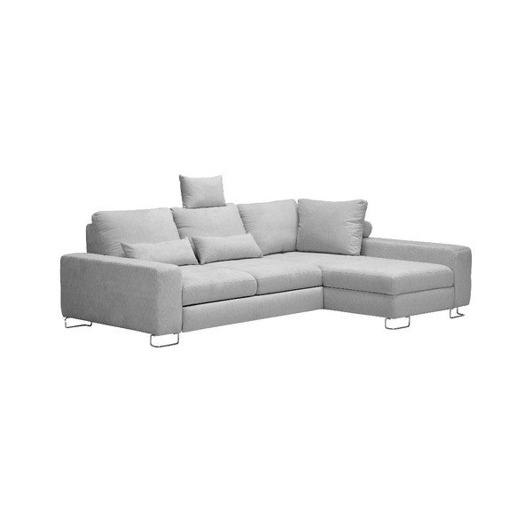 Alpha világos szürke jobb oldali kinyitható sarokkanapé - Windsor & Co Sofas-image-4
