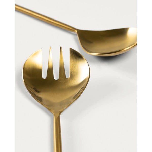 Rozsdamentes acél salátaszedő 2 db-os Lite – Kave Home-image-2