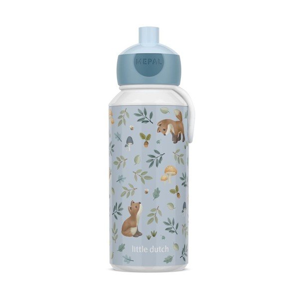Világoskék műanyag gyerek ivópalack 400 ml Forest Friends – Mepal
