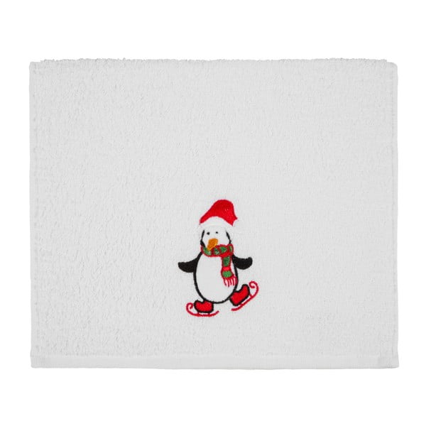 Christmas Penguin White fürdőlepedő, 30 x 50 cm - Kate Louise