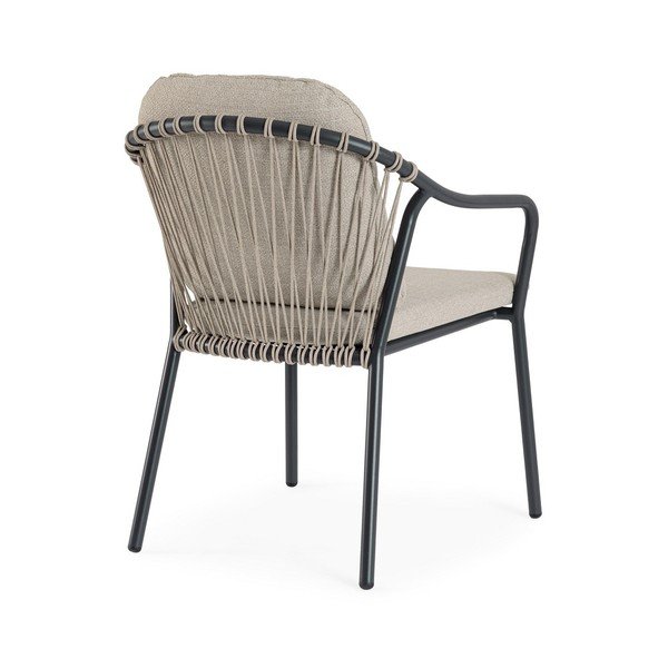 Világosbarna fém kerti szék Edvige – Bizzotto-image-4