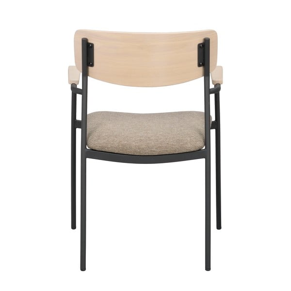 Bézs-natúr színű étkezőszék szett 2 db-os Maymont – Rowico-image-4