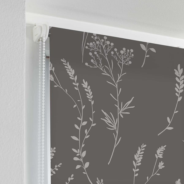 Antracitszürke textil roló 60x90 cm Forelista – douceur d'intérieur-image-1