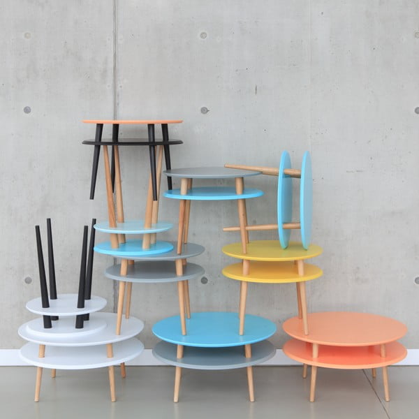 UFO fehér tárolóasztal, ⌀ 45 cm - Ragaba-image-4