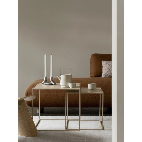 Fekete fém dohányzóasztal szett 2 db-os 50x60 cm Fera – Blomus-image-1