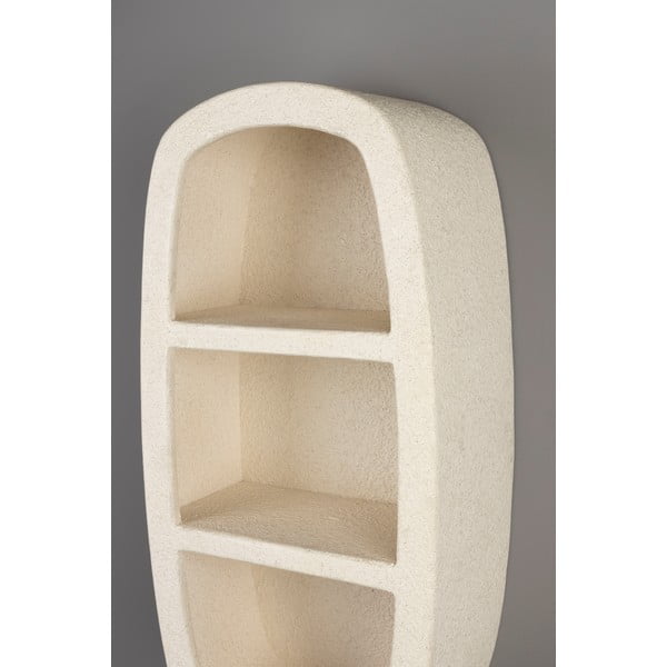 Krémszínű többszintes fali polc 23 cm Veda – Dutchbone-image-4