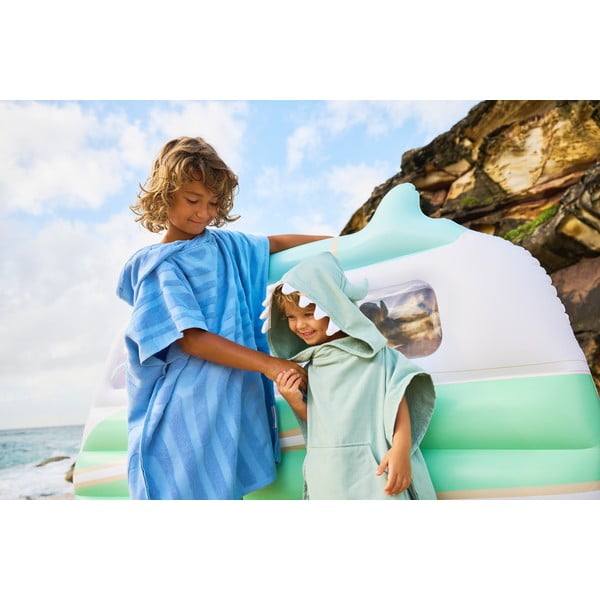 Monster zöld, kapucnis gyerek strandtörölköző, 3-6 éves korig - Sunnylife-image-2