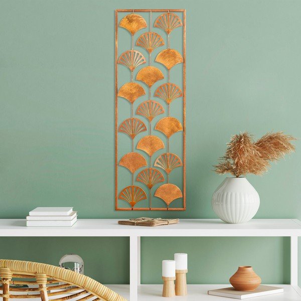 Fém fali dekoráció 32x90 cm Gingko – Wallity-image-2