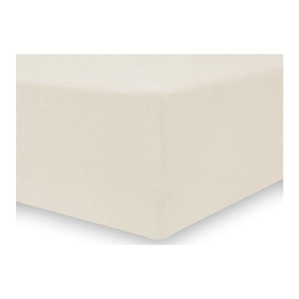 Nephrite krémszínű gumis lepedő, 220/240 x 220 cm - DecoKing-image-1