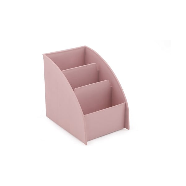 Rózsaszín műanyag fürdőszobai rendszerező kozmetikumokhoz – Hermia