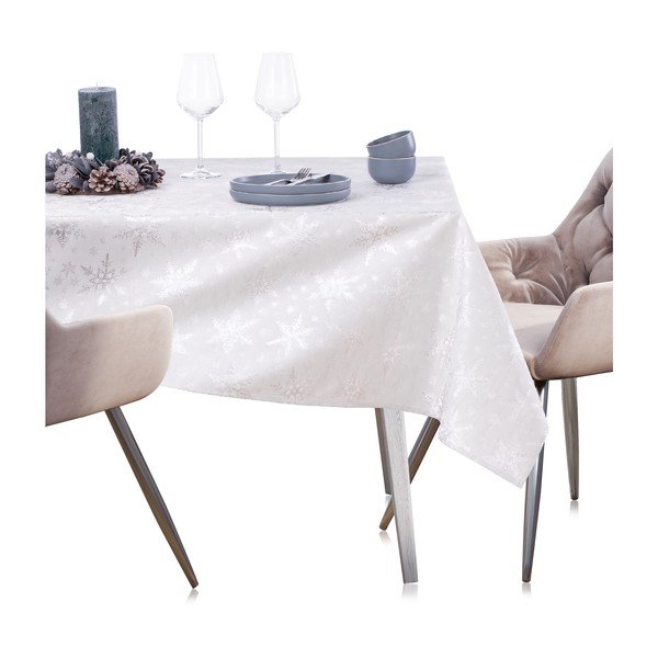 Asztalterítő karácsonyi mintával 140x240 cm White Christmas – Restilo-image-3