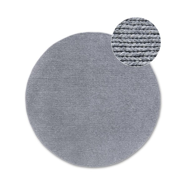 Szürke kézi szövésű gyapjú kerek szőnyeg ø 160 cm Francois – Villeroy&Boch