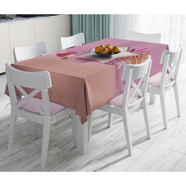 Pink Star pamutkeverék asztalterítő, 140 x 180 cm - Minimalist Cushion Covers