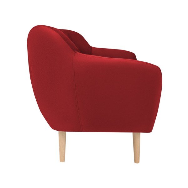 Sardaigne piros bársony kanapé, 158 cm - Mazzini Sofas-image-3