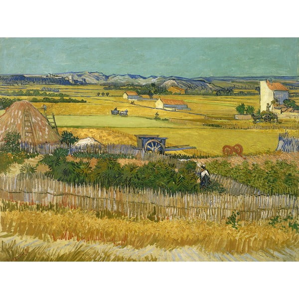 Reprodukciós kép 70x50 cm The Harvest, Vincent van Gogh – Fedkolor