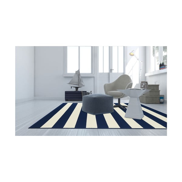 Stripes kék-fehér szőnyeg, 133 x 190 cm - Floorita-image-3