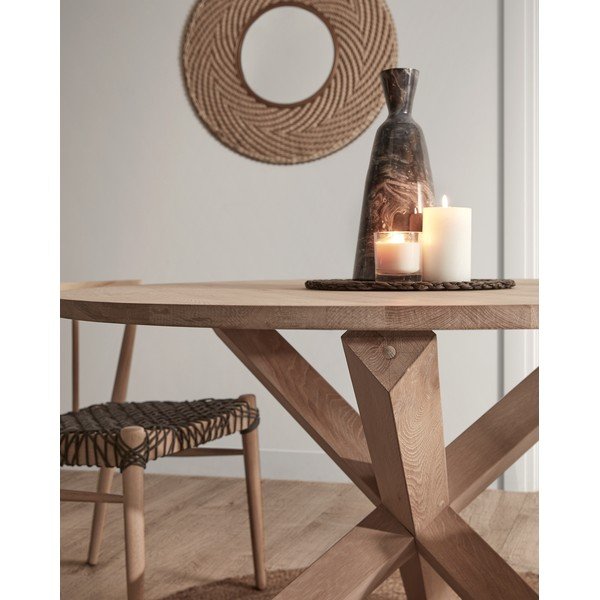 Nori tölgyfa asztal, ø 120 cm - Kave Home-image-3