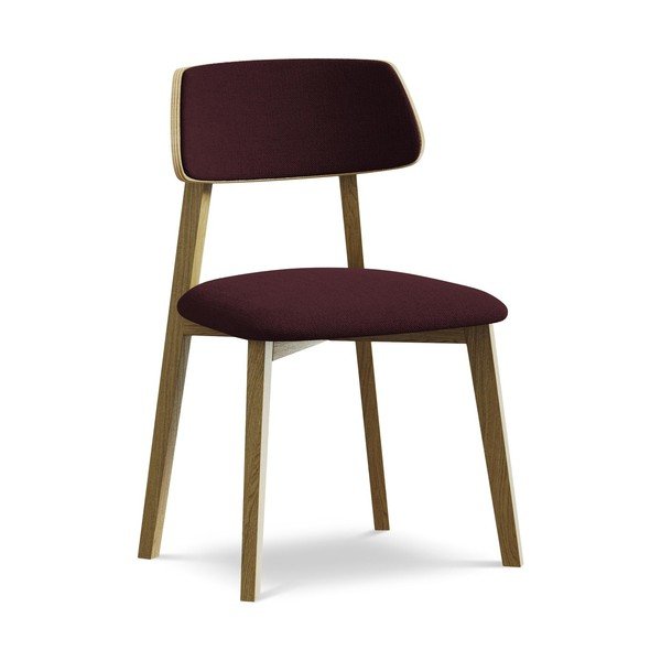 Borvörös tömörfa étkezőszék Niu – Makamii