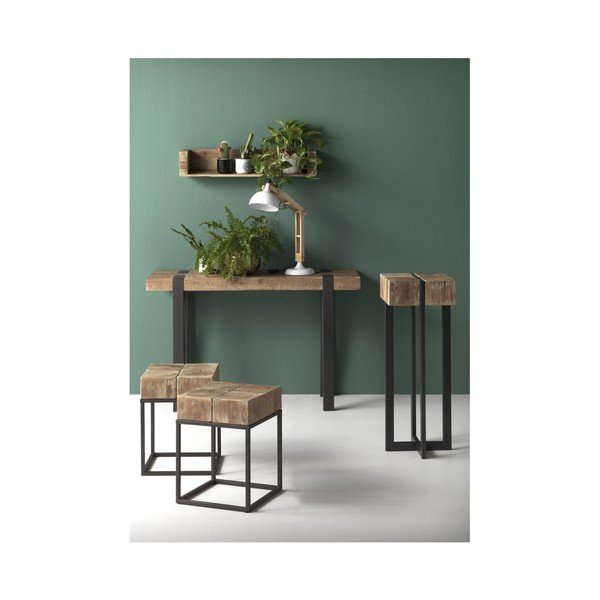 Robust tárolóasztal fém szerkezettel, 33 x 33 cm - Geese-image-1