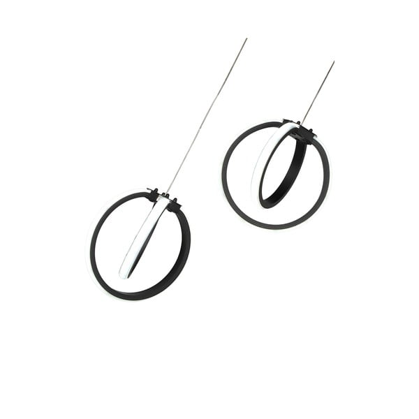 Fekete fém LED függőlámpa ø 20 cm Sezen – Squid Lighting-image-3