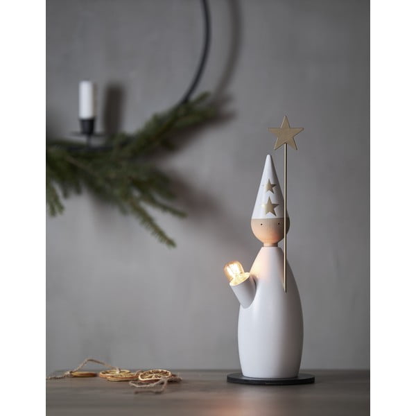 Fehér fénydekoráció karácsonyi mintával ø 12 cm Lucia Classic – Star Trading-image-2