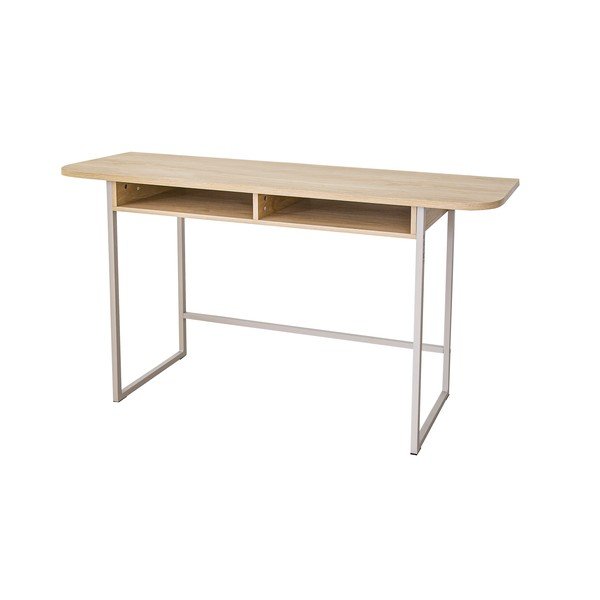 Natúr színű konzolasztal tölgyfa dekorral 40x140 cm Darlington – Actona-image-2