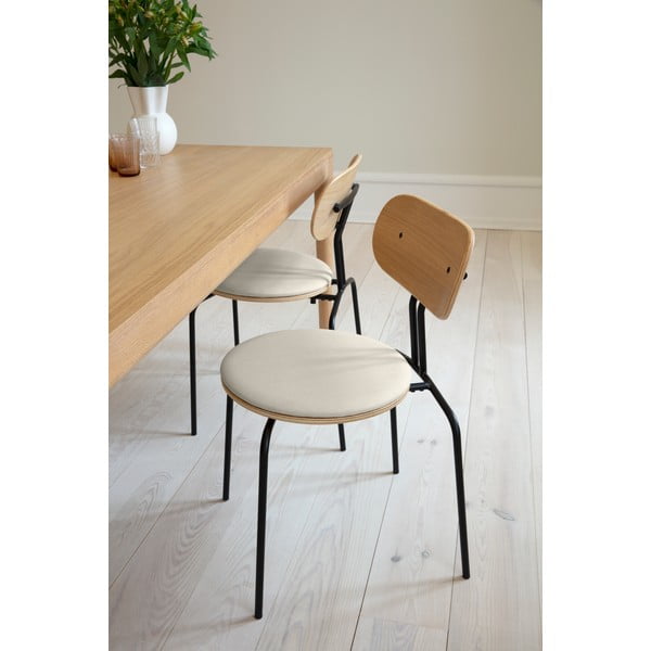 Fekete-krémszínű étkezőszék Curious – UMAGE-image-1