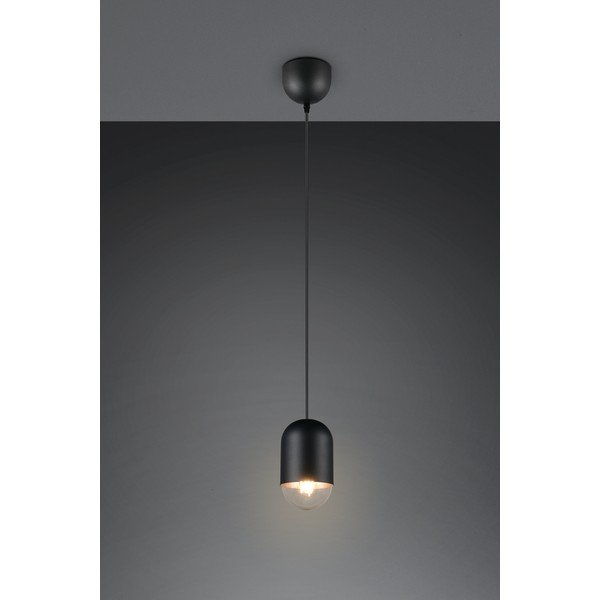 Fekete fém függőlámpa ø 11 cm Nara – Reality-image-1