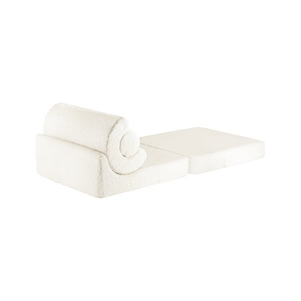 Krémszínű buklé gyerek fotel Flipster – Wigiwama-image-2