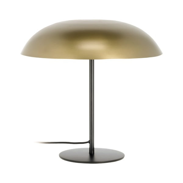 Aranyszínű asztali lámpa fém búrával (magasság 34 cm) Carlisa – Kave Home