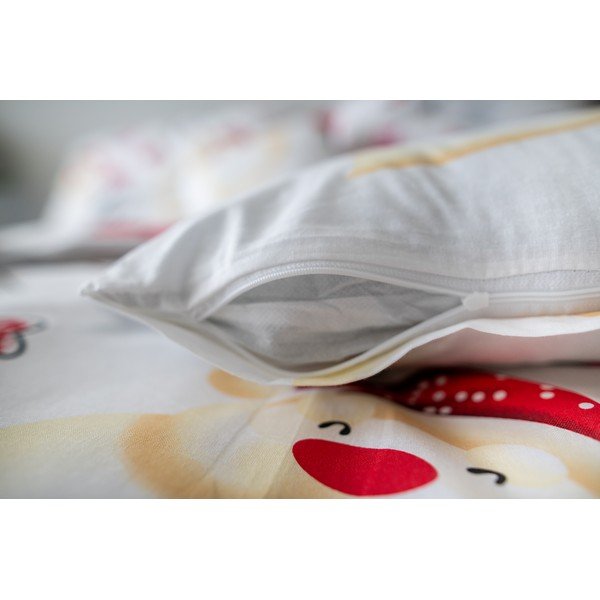 Snowman karácsonyi pamut ágyneműhuzat, 140 x 200 cm - Cotton House-image-3