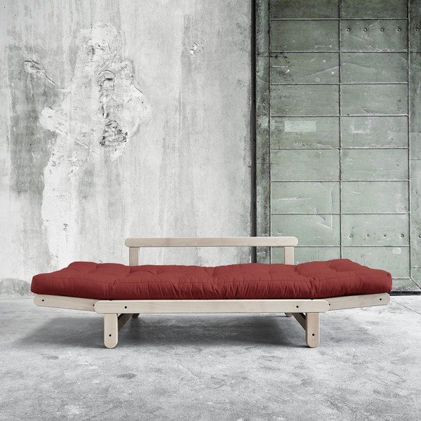 Beat Beech/Passion Red kanapéágy - Karup-image-2