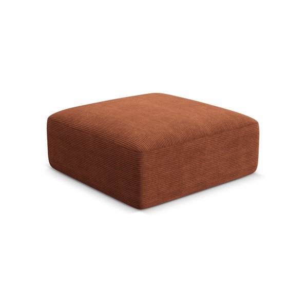Terrakotta színű kordbársony lábtartó Campi – Cosmopolitan Design